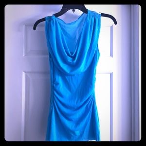 Blue Dressy Tank Top